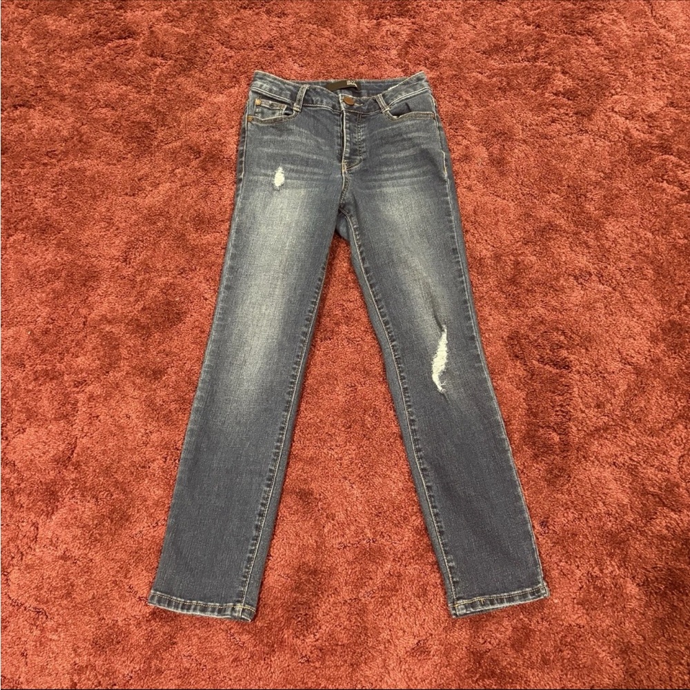 1822 Denim Distressed Blue Skinny Jeans